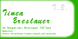 timea breslauer business card